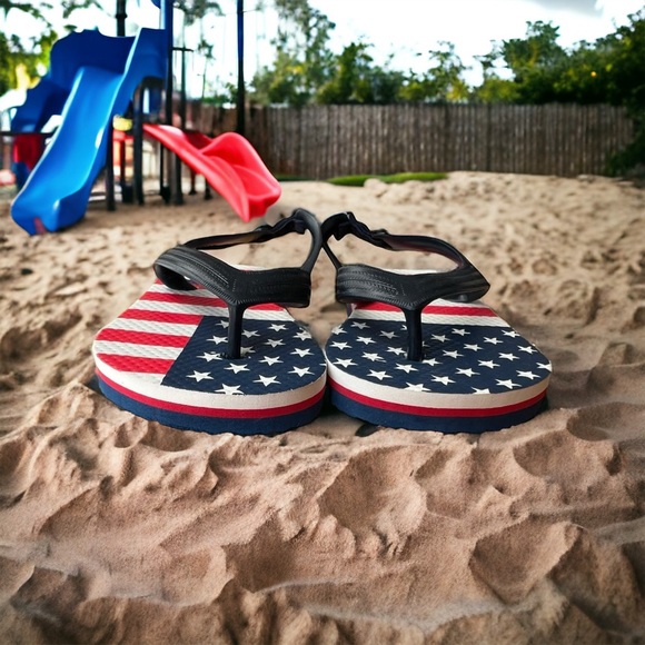 Unisex Children 5T/6T GAP Flip Flops American Flag New Without Tag - Picture 11 of 12